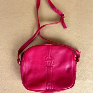 Red Etienne Aigner shoulder bag